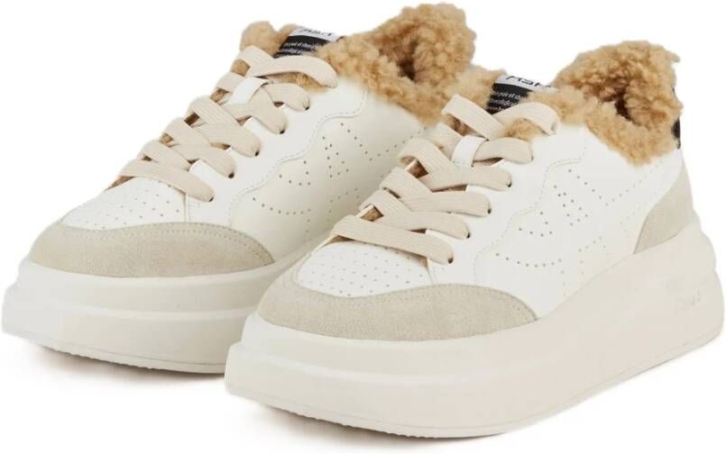 Ash Bont Impuls Sneakers met Teddy Voering White Dames