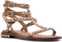 Ash Bruin Leren Stud Sandalen Brown Dames - Thumbnail 2