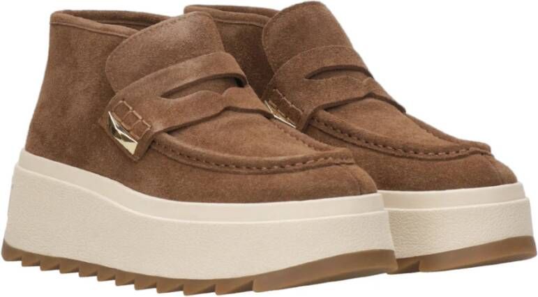 Ash Bruine Suède Sneakers met studs Brown Dames