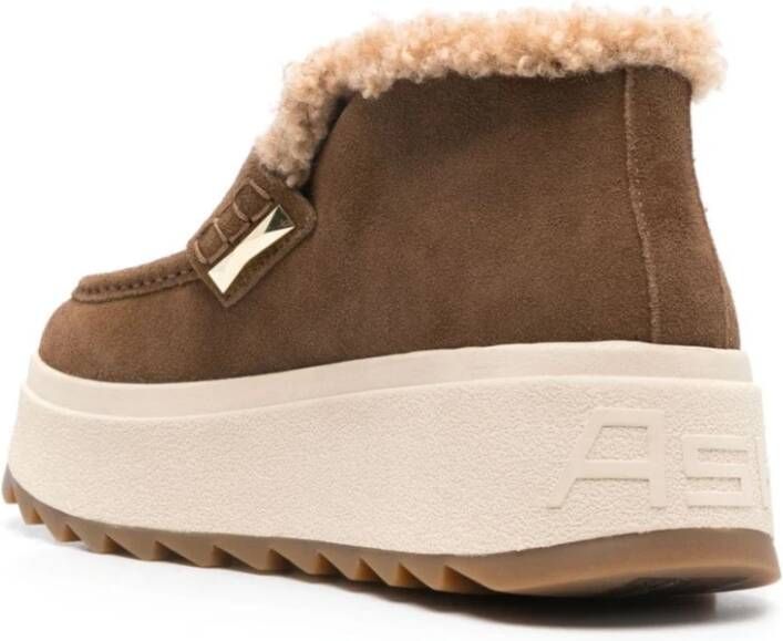 Ash Bruine Winterlaarzen met Flatform Zool Brown Dames