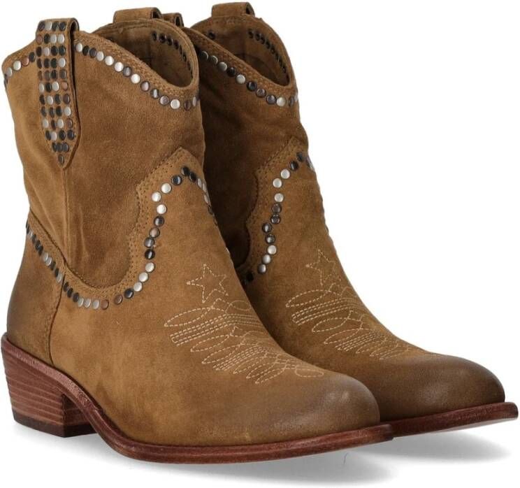 Ash Cowboy Boots Brown Dames