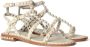 Ash Zachte leren platte sandalen Beige Dames - Thumbnail 2