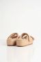 Ash Beige Leren Platte Sandalen met 6cm Hak Beige Dames - Thumbnail 4