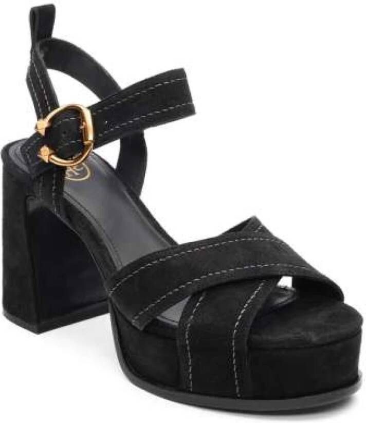 Ash Flat Sandals Black Dames