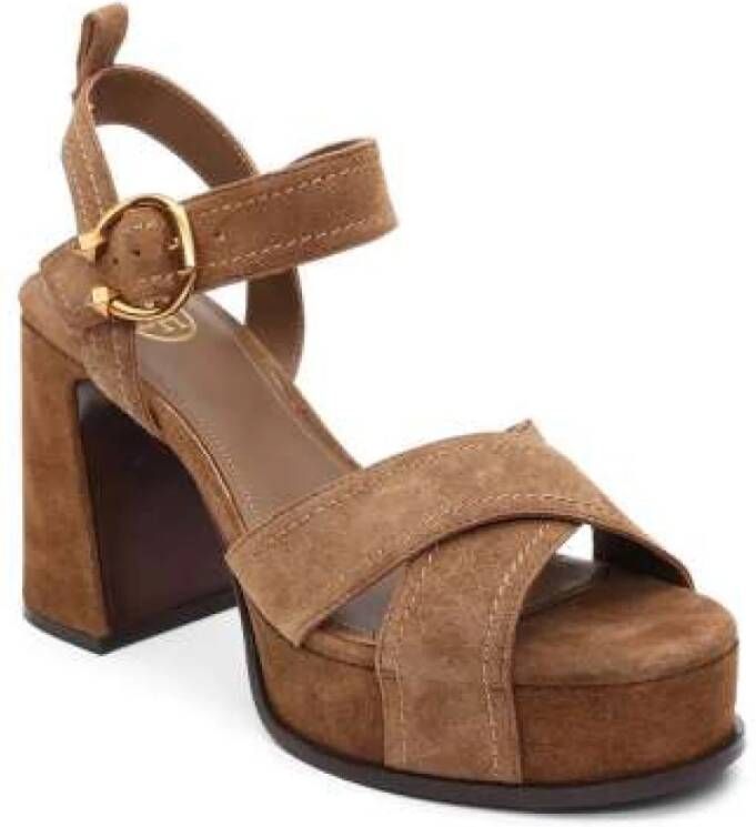 Ash Flat Sandals Brown Dames