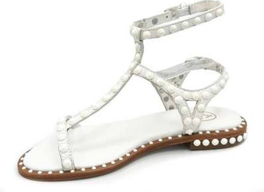 Ash Gladiator Stijl Witte Leren Sandalen White Dames