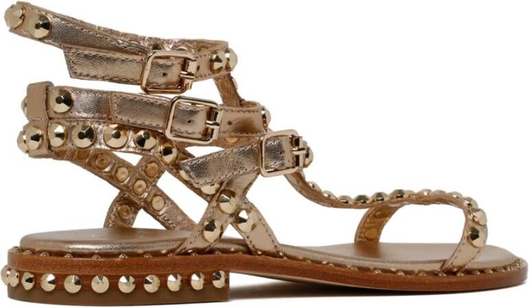 Ash Gouden Multistrap Sandalen Brown Dames