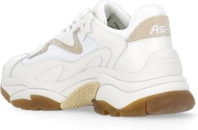 Ash Ivoor Leren Sneakers met Verhoogde Zool Beige Dames