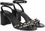 Ash Zwarte Leren Hoge Hak Sandalen Zwart Dames - Thumbnail 3