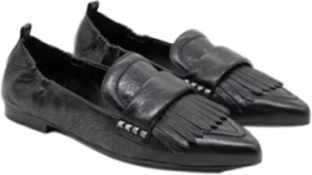 Ash Klassieke Loafer Schoen met Franjes Black Dames