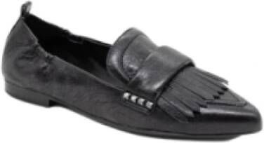 Ash Klassieke Loafer Schoen met Franjes Black Dames