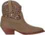 Ash Leren Cowboy Laarzen Beige Dames - Thumbnail 3