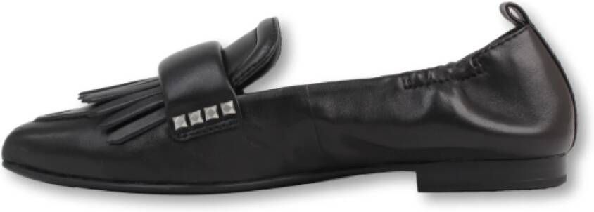 Ash Leren Ballerina Flats met 1 5 cm Hak Black Dames