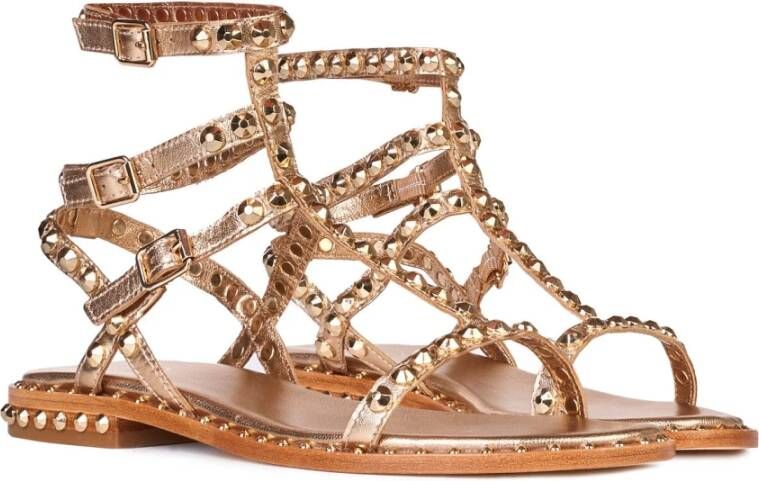 Ash Leren Sandalen Mekong Arielgold Yellow Dames