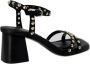 Ash Leren Sandalen met Open Teen en Sluiting Black Dames - Thumbnail 3