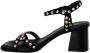 Ash Leren Sandalen met Open Teen en Sluiting Black Dames - Thumbnail 4