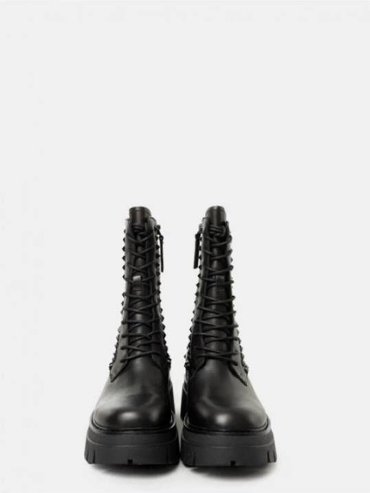 Ash Liamstuds Veterschoen Enkellaars Kleur: Zwart Black Dames