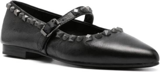 Ash Platte Schoenen Beatnik Stijl Black Dames