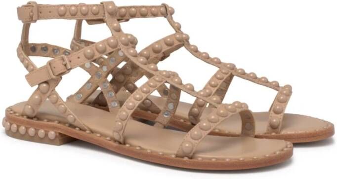 Ash Precious Leren Sandalen Beige Dames