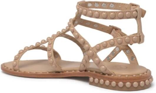 Ash Precious Leren Sandalen Beige Dames