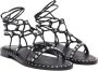 Ash Klassieke Gladiator Sandalen Zwart Dames - Thumbnail 14