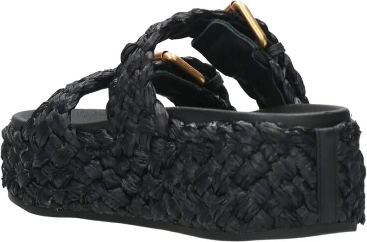 Ash Zwarte Sandalen Zwart Dames