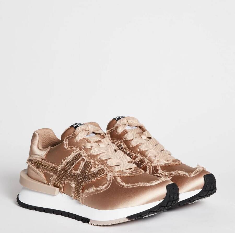 Ash Beige Satin Paillet Sneakers Beige Dames