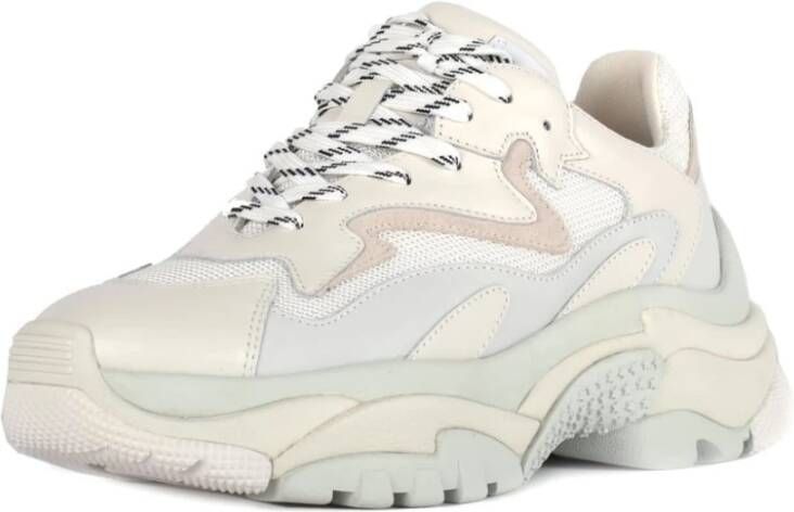 Ash Beige Leren en Suède Sneakers Beige Dames