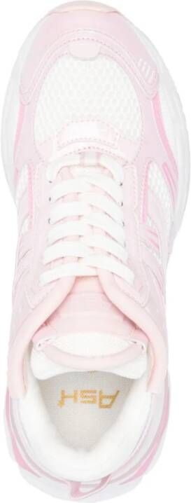 Ash Contrasterende Logo Sneakers voor Dames Roze Dames