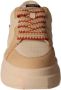 Ash Witte Beige Leren Sneaker met Dubbele Tong White Dames - Thumbnail 2