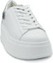 Ash Witte leren damessneakers met zilveren hiel detail White Dames - Thumbnail 11