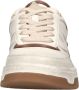 Ash Crème Bruine Gestructureerde Leren Sneaker White Dames - Thumbnail 6