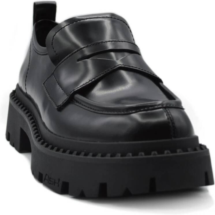 Ash Stijlvolle Mocassins met 5-inch Hakken Black Dames