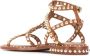 Ash Studded Bruine Leren Sandalen Brown Dames - Thumbnail 4