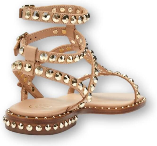 Ash Studded Gladiator Sandalen Beige Dames