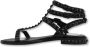 Ash Studded Leather Sandals Black Dames - Thumbnail 2