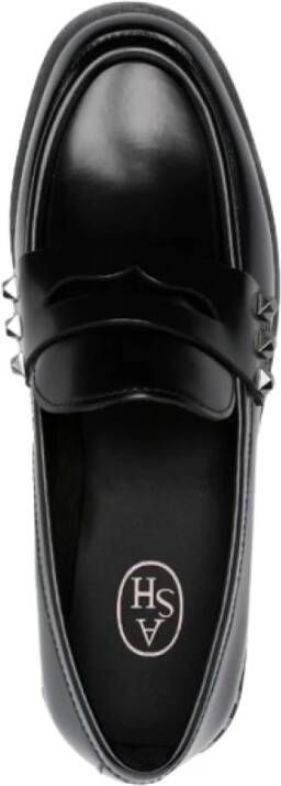 Ash Studded Leren Loafers Black Dames