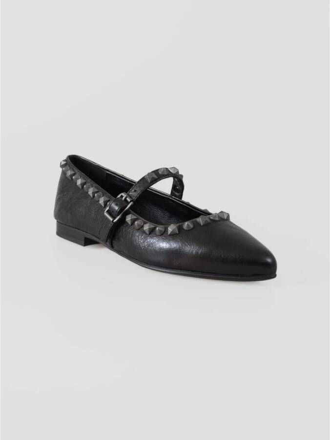 Ash Studded Leren Mary Janes Black Dames