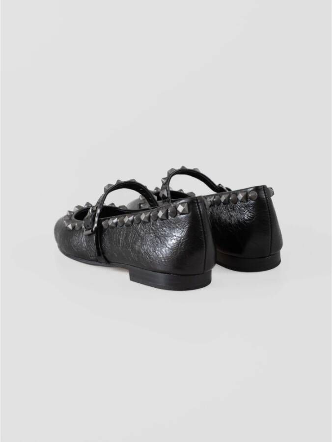 Ash Studded Leren Mary Janes Black Dames