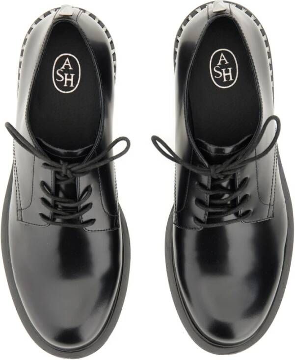 Ash Studded Leren Veterschoenen Black Dames