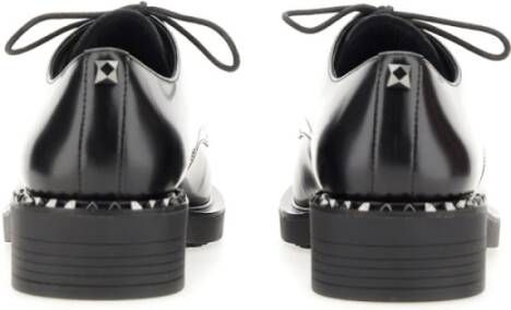 Ash Studded Leren Veterschoenen Black Dames