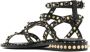 Ash Zwarte Leren Sandalen met Studs Black Dames - Thumbnail 2