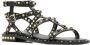 Ash Zwarte Leren Sandalen met Studs Black Dames - Thumbnail 9