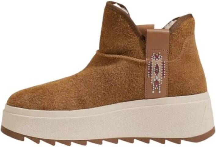 Ash Suede Enkellaarzen Vrouwen Herfst Winter Brown Dames