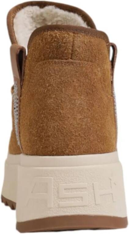 Ash Suede Enkellaarzen Vrouwen Herfst Winter Brown Dames