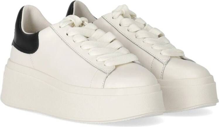 Ash Witte en Zwarte Moby Sneaker White Dames