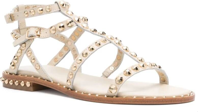 Ash Witte enkelband sandalen White Dames