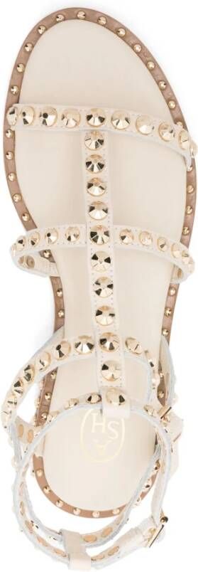 Ash Witte enkelband sandalen White Dames