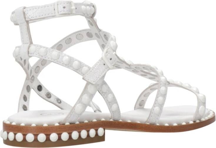 Ash Witte Leren Sandalen met Studs White Dames