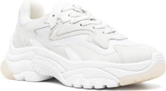 Ash Witte Leren Sneakers Dikke Zool White Dames